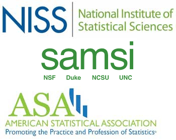 NISS and SAMSI and ASA logos