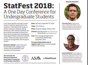 StatFest 2018: A One Day Conference for Undergraduate Students