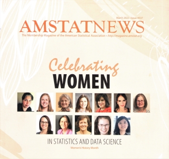 March 2022 AmStat News cover