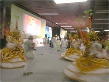Carnival-like Samba after the Farewell Dinner. farewell dance