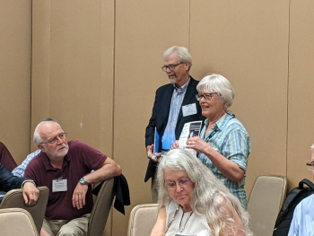 Nancy Flournoy provided an update of  the various Ingram Olkin Forums that  are underway as well as a call for new  topics for futurue Forums.