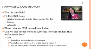 Dr. Renee Moore (Drexel) shares advice about what it takes to be a good mentor.