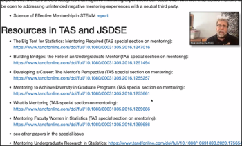 Dr. Nick Horton (Amherst) shares a wealth of resources on good mentoring. Dr. Nick Horton (Amherst) shares a wealth of resources on good mentoring.