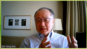 Jim Yong Kim (Former President of the World Bank) shares many stories about fighting against infectious disease around the world. Jim Yong Kim (Former President of the World Bank) shares many stories about fighting against infectious disease around the world.