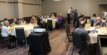 Catching up with colleagues at the NISS Affiliate Luncheon event at JSM 2019. Catching up with colleagues at the NISS Affiliate Luncheon event at JSM 2019.