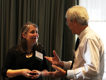 James Rosenberger, NISS Director, talks with Alyson Wilson