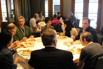 Affiliate liaisons catch up over lunch