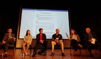 Special Session: Perspectives on Statistical Consulting – A Panel Discussion; Discussants (Left to Right): Sujit Ghosh (NC State), Siyun Yang (Duke), Aric LaBarr (Elder Research), Scott Richter (UNC Greensboro), Emily Griffith (NC State), Dave Dickey (NC State, Moderator).