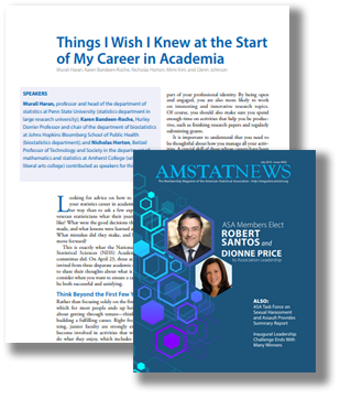 NISS Affiliate Career Advice Meet-up Featured in July, 2019 AMSTAT News Affiliate Career Advice Meet-up Featured in July, 2019 AMSTAT News