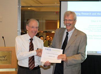 Certificate of Appreciation presented to Keith Crank.