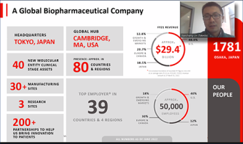 Jianchang Lin provides a broad overview of Takeda Pharmaceuticals. Jianchang Lin provides a broad overview of Takeda Pharmaceuticals.