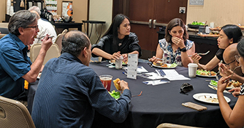 NISS Affiliates enjoying a chance to connect and share ideas over lunch. NISS Affiliates enjoying a chance to connect and share ideas over lunch.