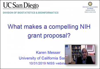 Dr. Karen Messer, UC San Diego Dr. Karen Messer, UC San Diego