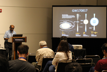 Jogesh Babu presents final paper at the Jerome Sacks Award Invited Session at JSM. Jogesh Babu presents final paper at the Jerome Sacks Award Invited Session at JSM.