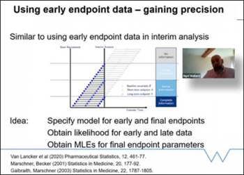 Nigel Stallard, (Warwick Medical School) explains Using short term endpoint data in interrupted clinical trials.