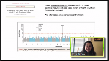 Priya Duggal (Johns Hopkins) reviews GWAS summary data from a case study of severe COVID cases in Italy and Spain.