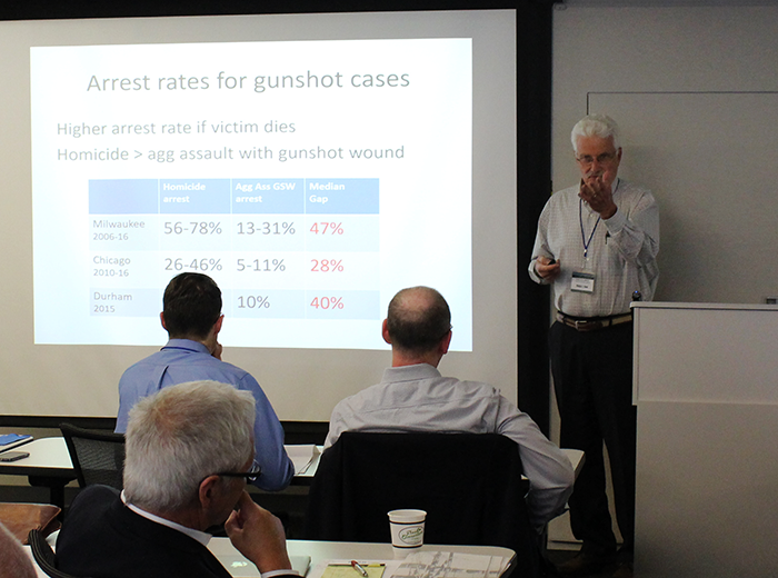 Philip J. Cook, (ITT/Terry Sanford Professor Emeritus of Public Policy Studies, Duke University) - "​Policing Gun Violence: The case for investing in investigations".