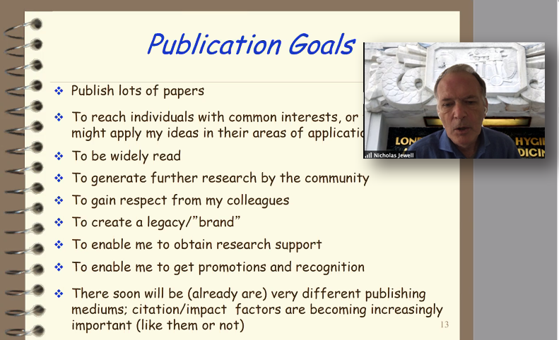 Nick Jewell talks about choosing where to publish.